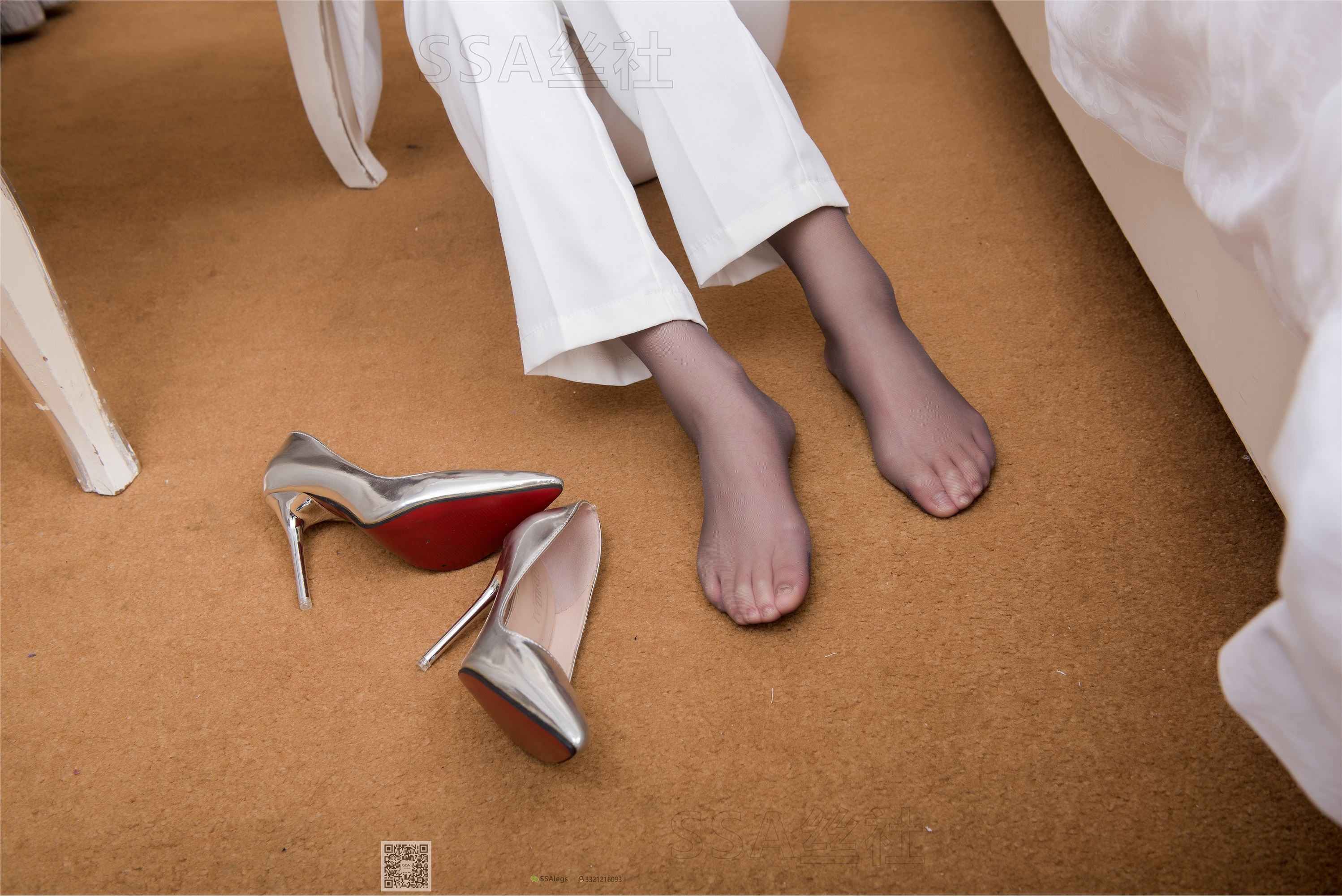 SSA丝社 超清写真 NO.065 大大 白西装裤里丝